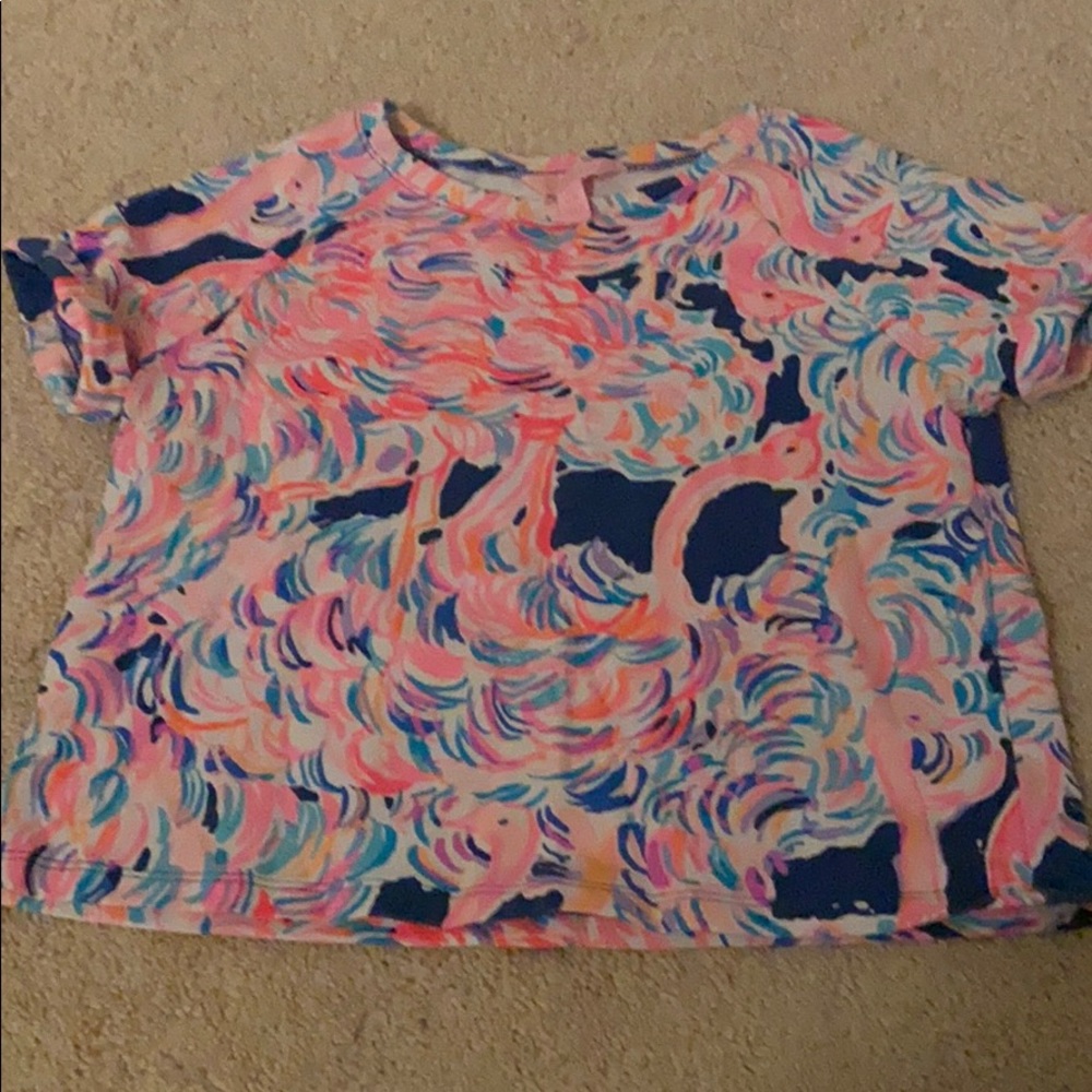 lilly pulitzer youth crop top